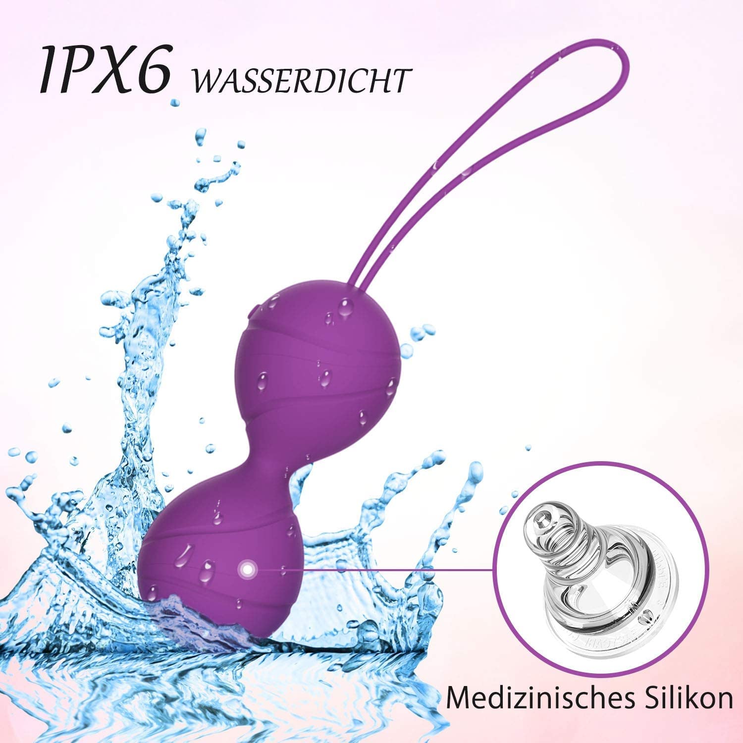 Liebeskugeln mit Vibration Beckenbodentrainer Kegel Ball