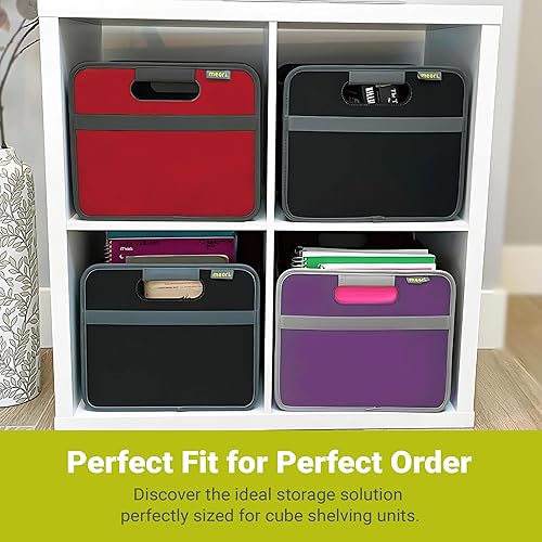 Miniatura 4 de meori Classic Pequeña caja plegable, caja de lava, plegable negro para organizar, guardar y transportar algo y todo