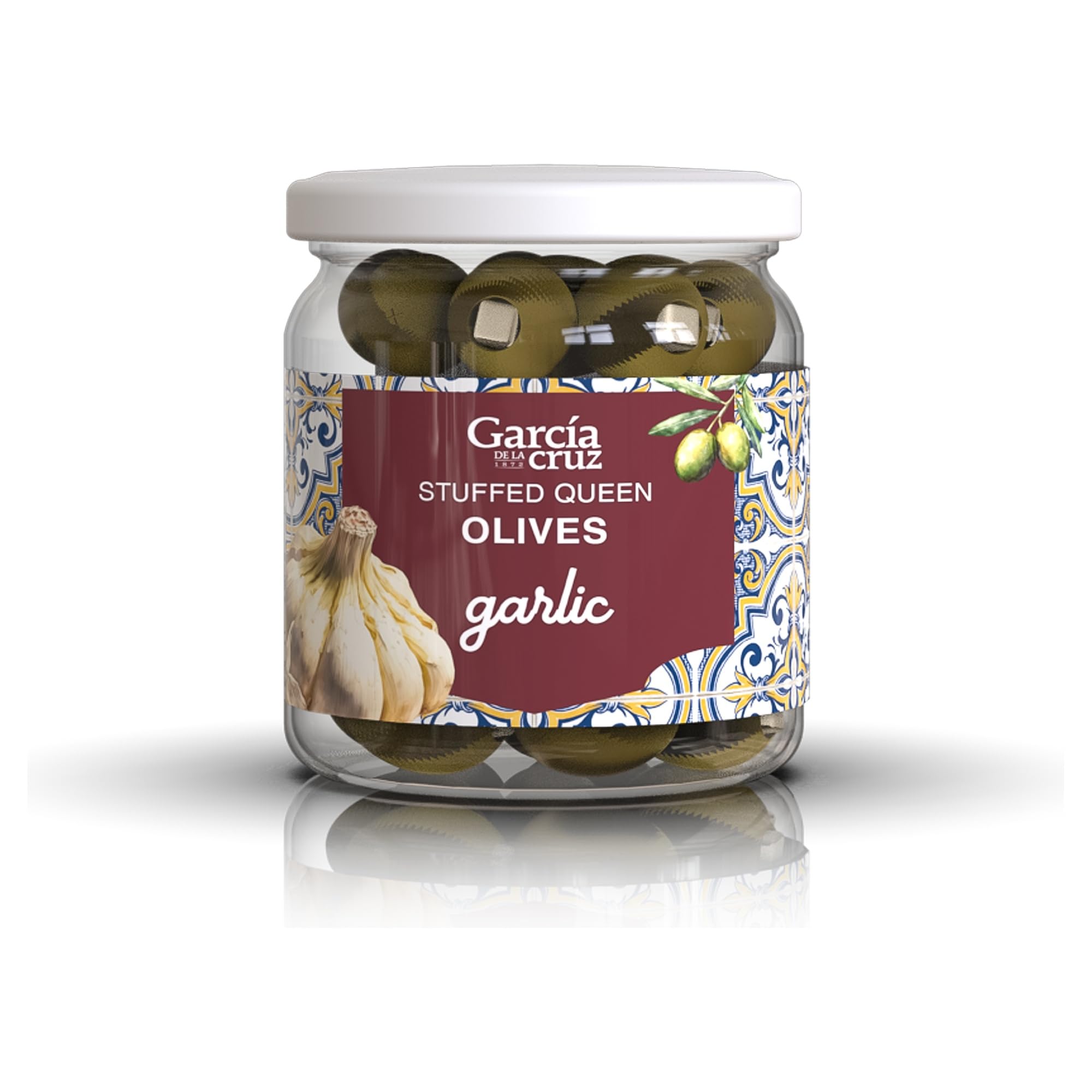 Amazon.com: Garlic Stuffed Olives, Garcia de la Cruz, 14 oz (14oz