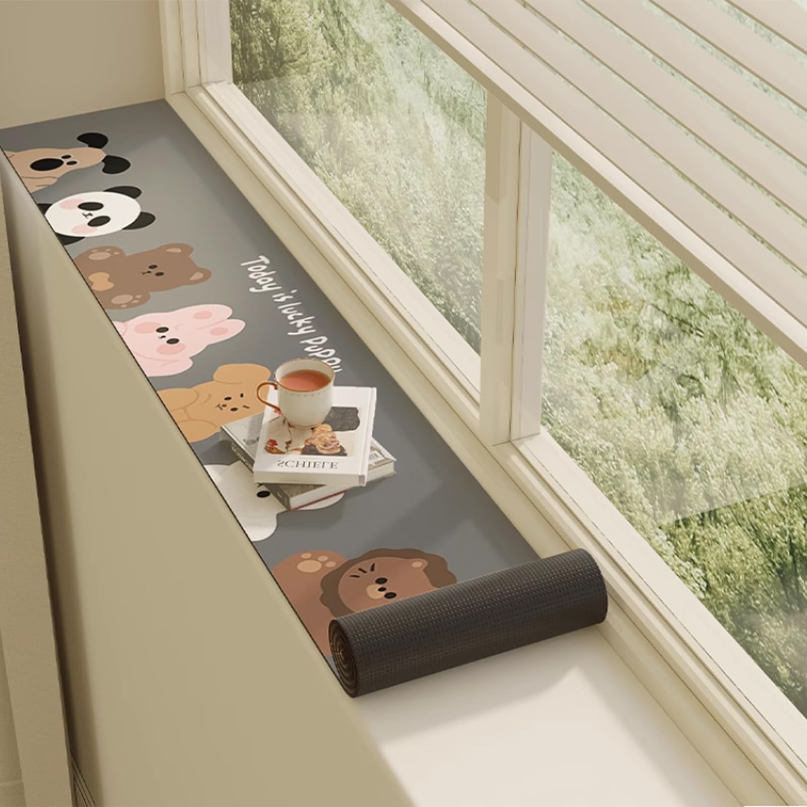 Tapis de rebord de fenêtre imperméable et antidérapant découpable