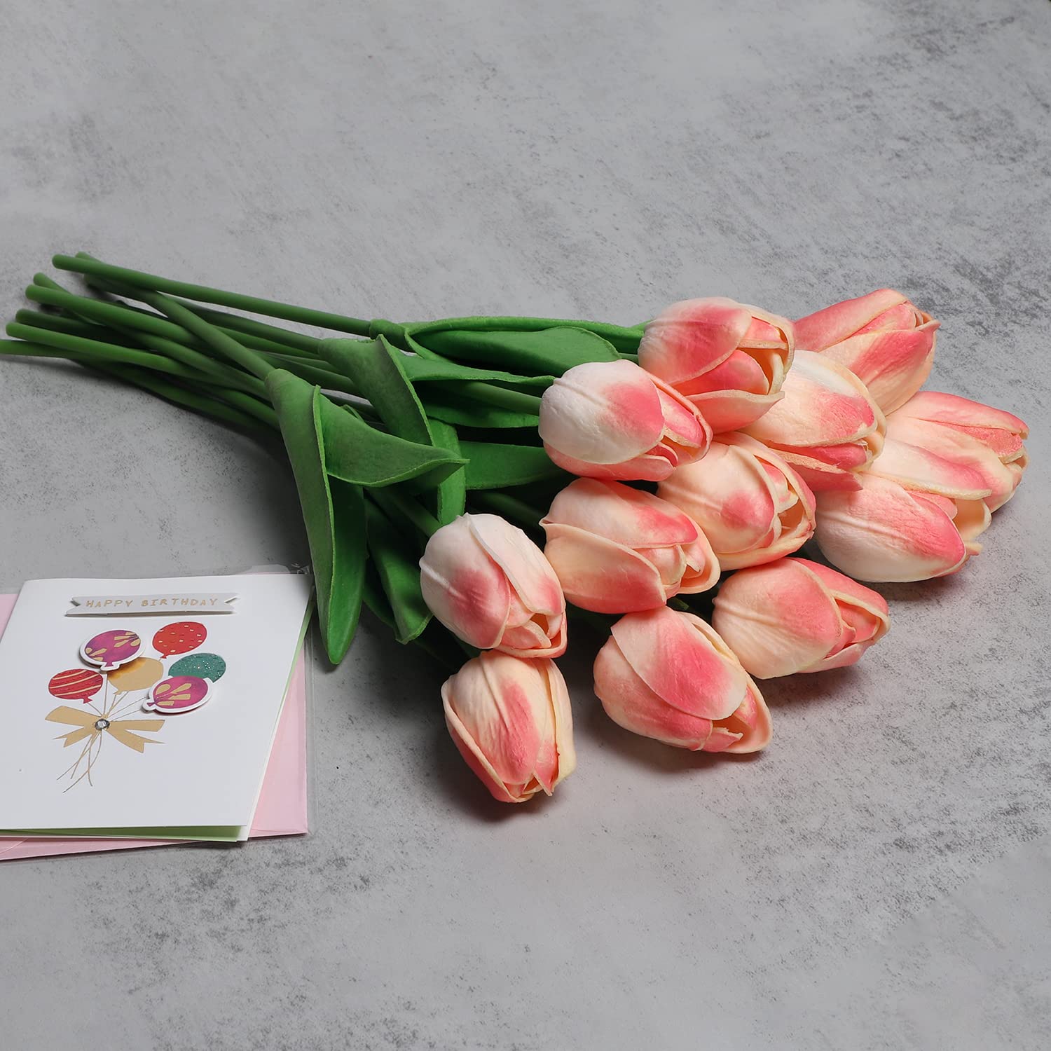 Tulipani Artificiali Multicolore Amajoy - 24 Pezzi, Perfetti Per Decorazioni E Bouquet - Foto 10