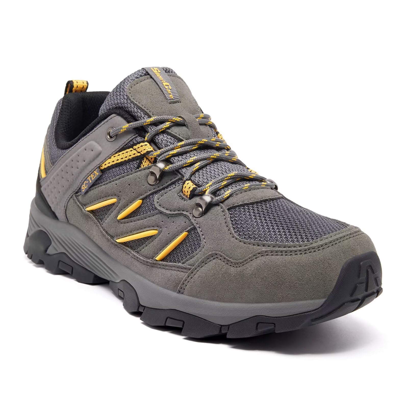 – Walking Shoes Mens Waterproof Low Rise Hiking Shoes Mens Non-Slip Lightweight Trekking Outdoor Shoes Camping Climbing