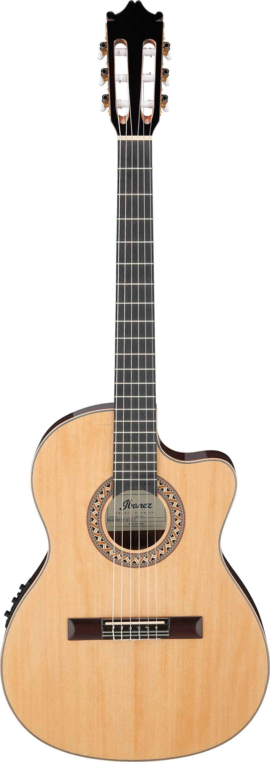 Amazon.com: Ibanez GA34STCE Thinline Nylon-string Acoustic