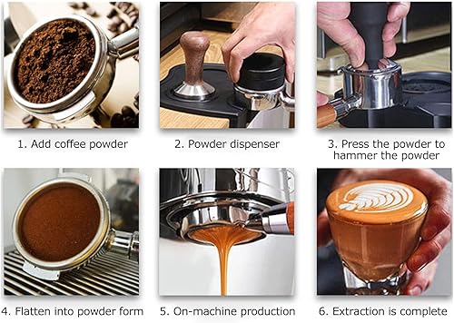 Miniatura 5 de Portafiltro de café extraíble con mango sin fondo, cesta de filtro de café extraíble de 3 orejas, distribuidor de café reutilizable para ECP3420 685