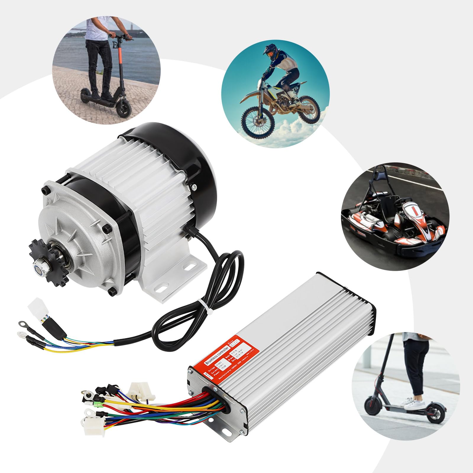 Amazon.com: 750W 48V Electric Brushless Dc Motor Kit,3100RPM 2.56