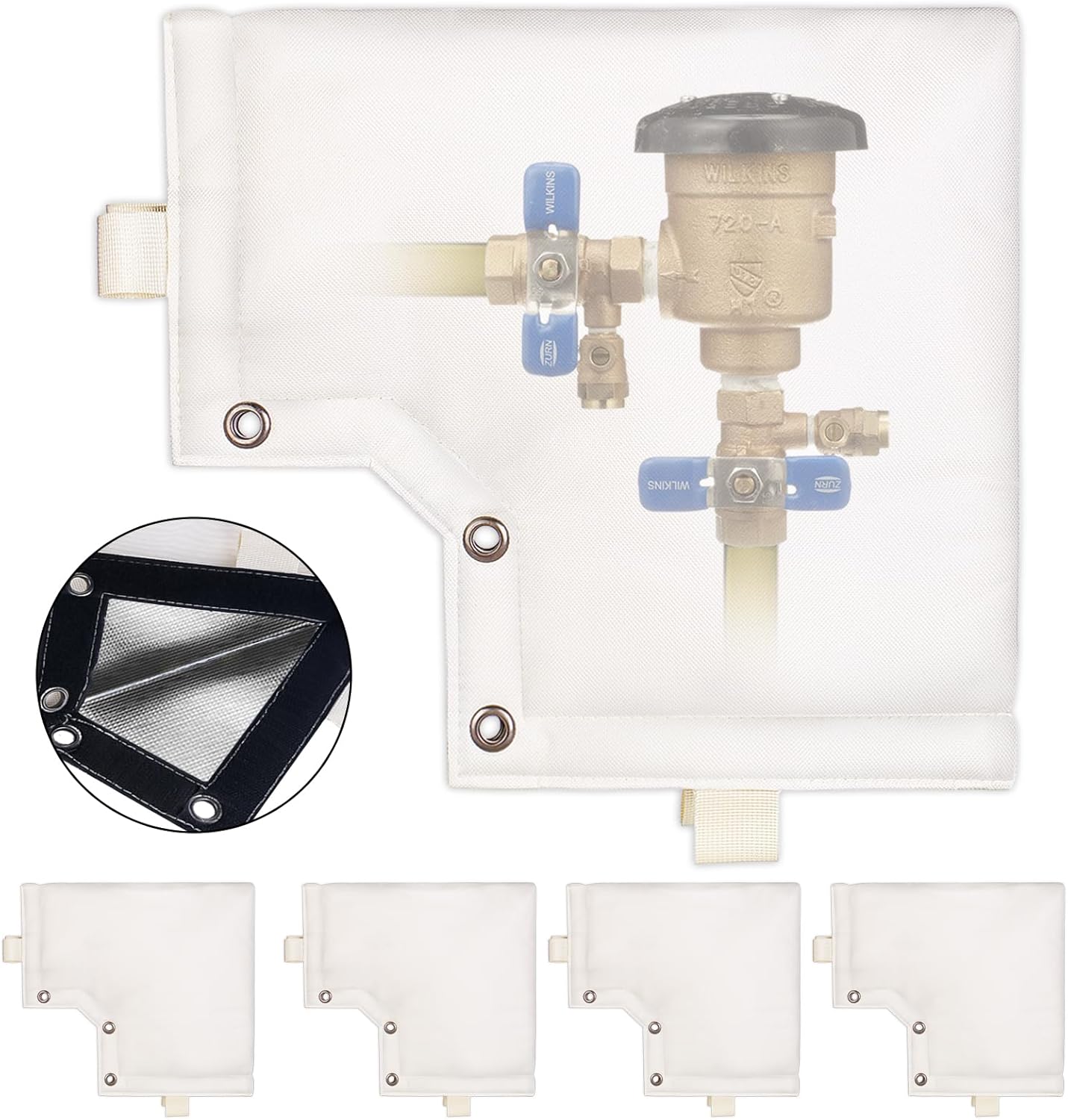 4 Pack Backflow Preventer Insulation Cover 5 Layers of Backflow