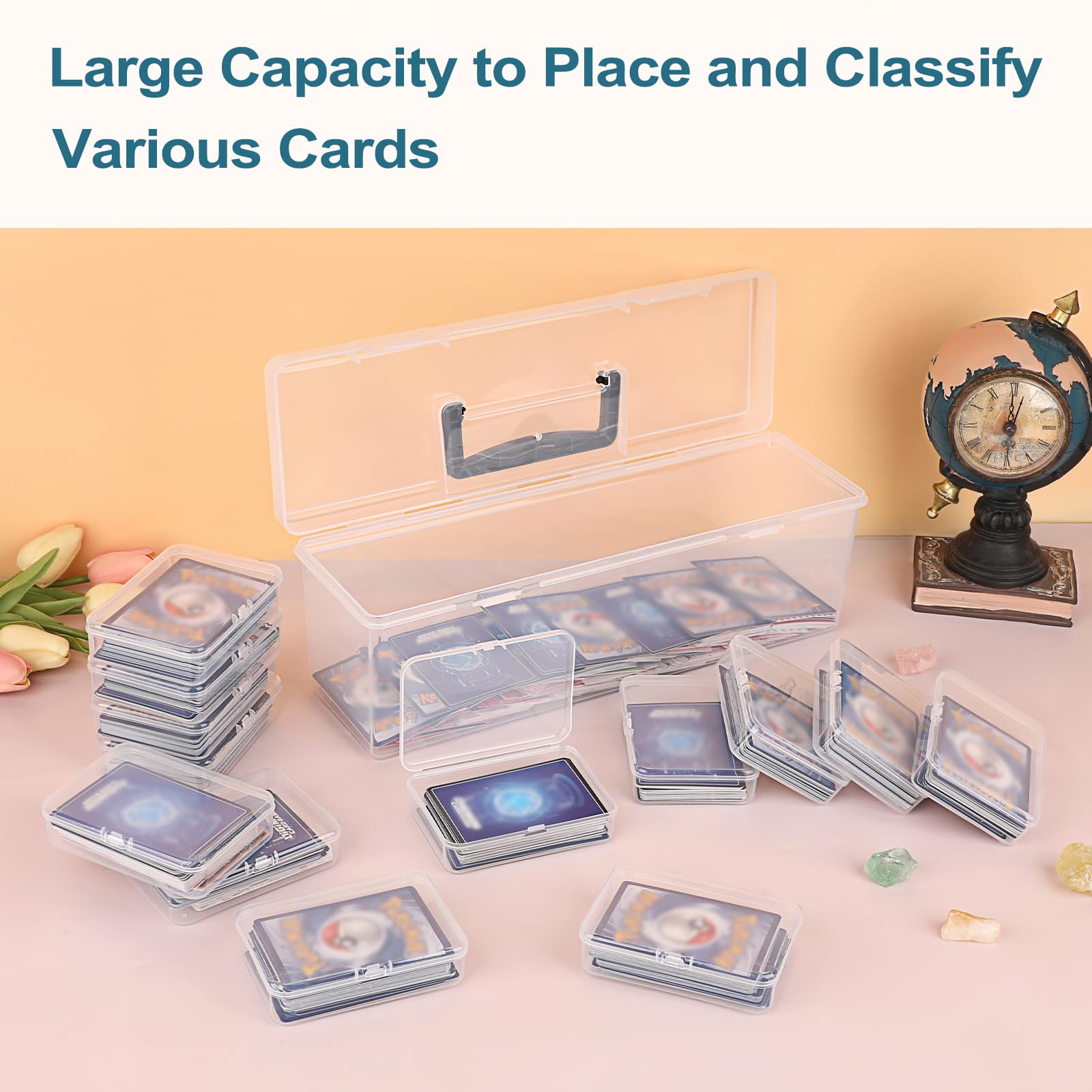 Amazon.com: OwnMy 1+13 Plastic Trading Card Storage Box Holds 900+