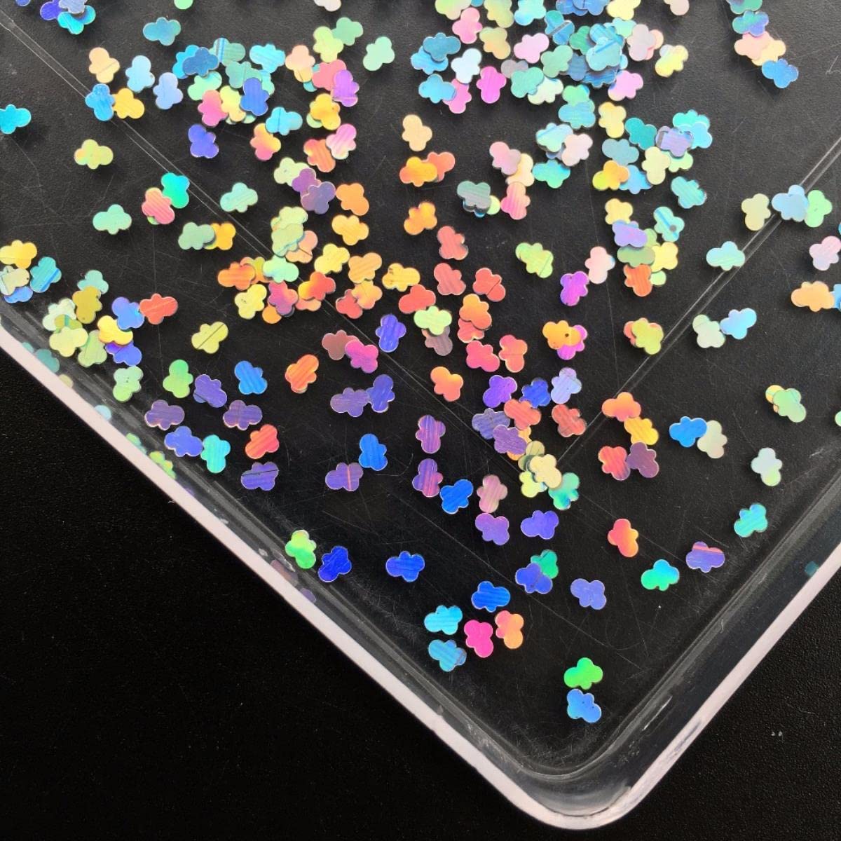 20 g/pacco formato laser argento ultrasottile glitter per unghie paillettes per body art pittura nail artl decorazione fai da te