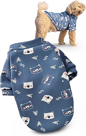 Amazon 犬服 裏起毛であったかい お手入れ簡単 洋服 秋冬 おしゃれ 可愛い 暖かい クマ柄 Xs Plily Plily コート ジャケット 通販