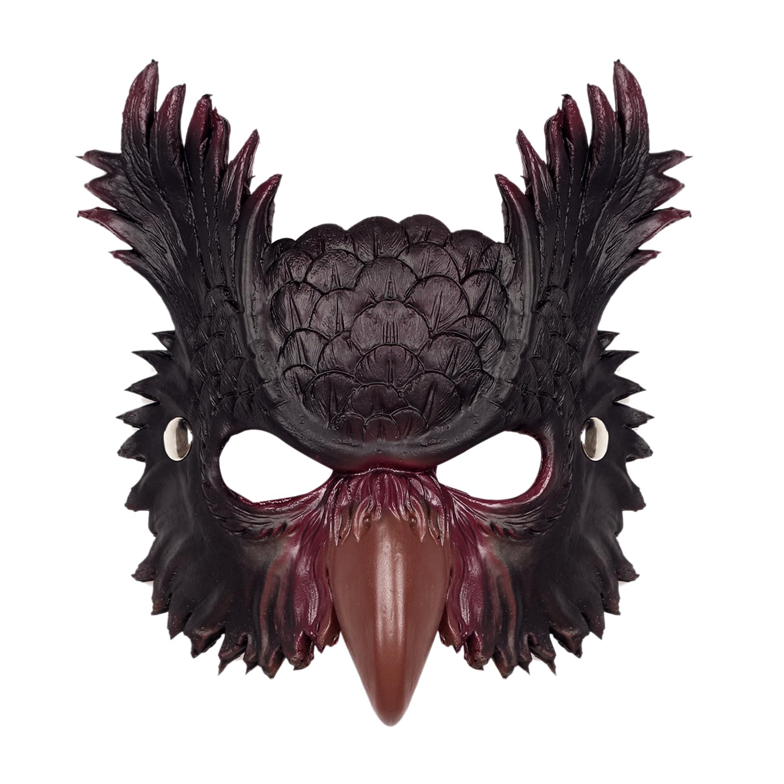 L'VOW Adult Full Face Mask Animal Skull Mask Realistic Scary Head Mask for Masquerade Halloween Party