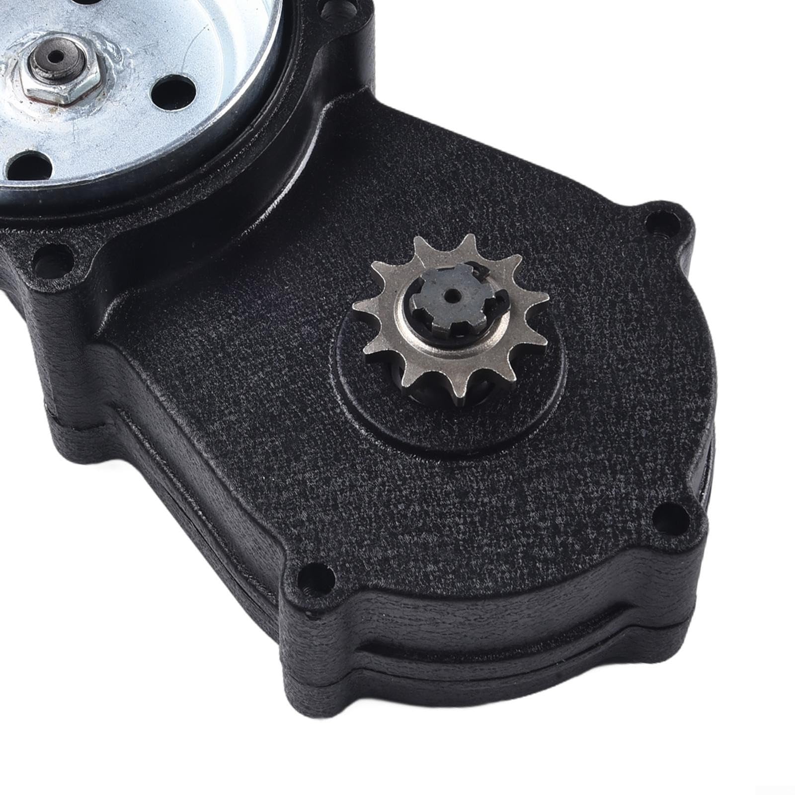 49 cc Motorgetriebe, Doppelkettenantriebseinheit, 4 Kupplungsbaugruppe, für Mini-Dirt-Bike-Getriebe, Getriebegehäuse aus Aluminiumlegierung, Off-Road-Motorteile, Pocket Bike Antriebsbox