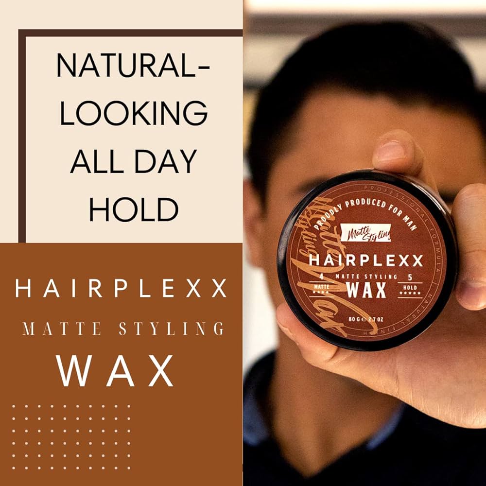 Amazon.com: Hairplexx Matte Wax - Matte Finish Molding Hair Paste