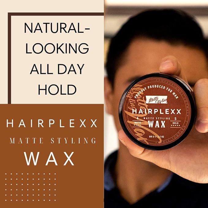 Hairplexx Cera Mate Fijador Fuerte 2.7 oz miniatura 2