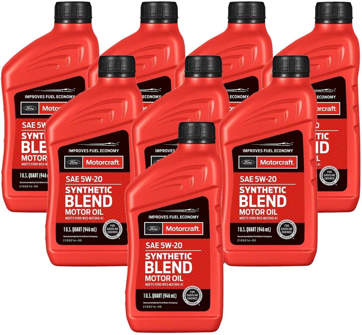 Genuine OEM Premium Synthetic Blend Motor Oil SAE 5W-20-8 Quart
