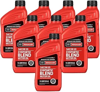 Genuine OEM Premium Synthetic Blend Motor Oil SAE 5W-20-8 Quart