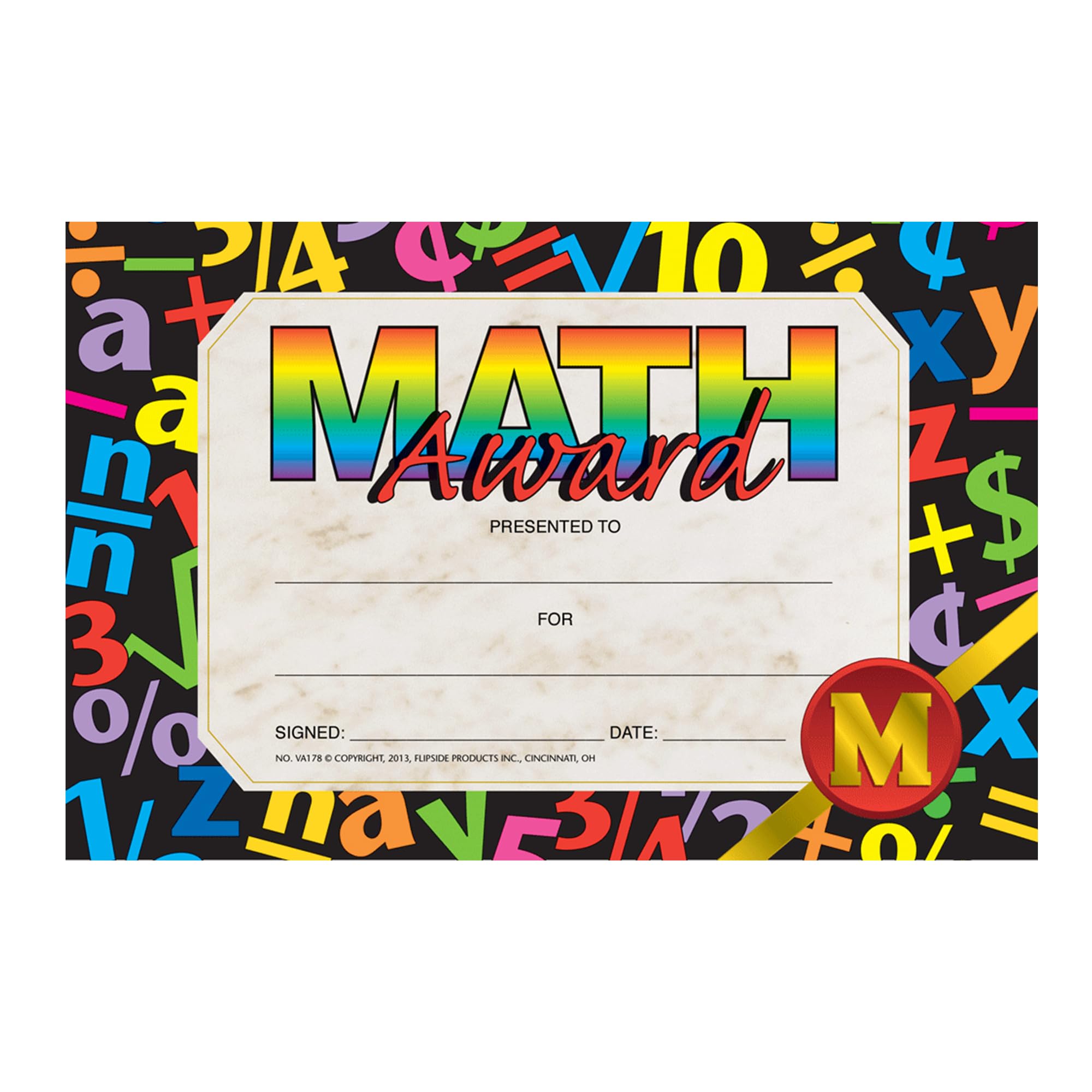Hayes Mathematics Achievement Mini Certificates, Classroom Incentive for Math Success, Awards for Students, Full-Color...