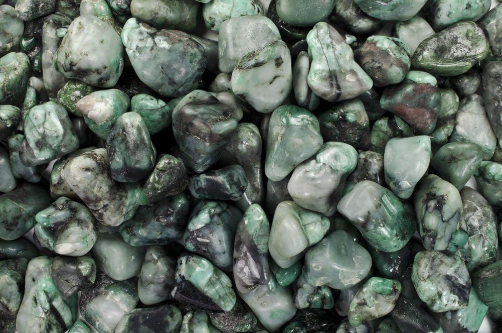 Fantasia Materials: 5 lbs Tumbled Black Onyx A Grade Stones from Brazil - Small - 0.75" to 1.25" avg