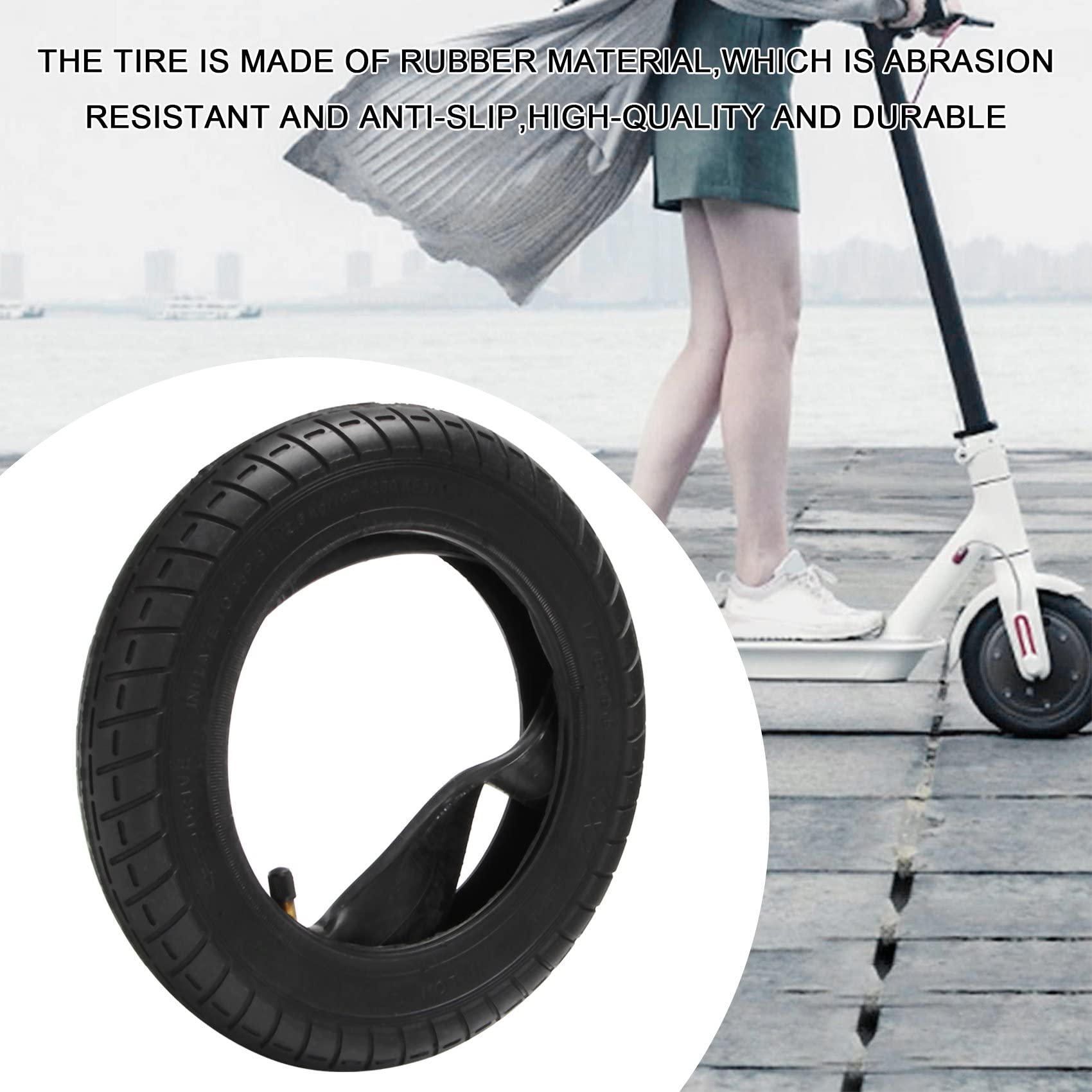 Pneumatici per scooter elettrico da 10 pollici, 10 x 2 – 6,1 per/Camera d'aria