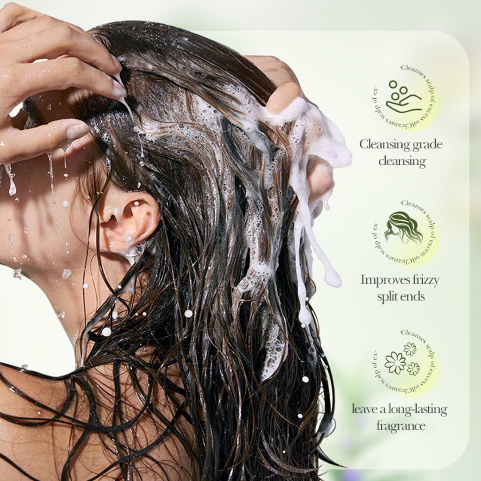 Rosmarin Anti-Schuppen Shampoo 500ml, Lindert Juckreiz, kontrolliert Öl Reparierendes, Spendet Volumen und Geschmeidigkeit, Beruhigende Kopfhautpflege für Damen & Herren
