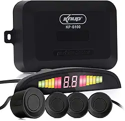 Sensor Ré Estacionamento 4 Pontos Display Led Sonoro preto