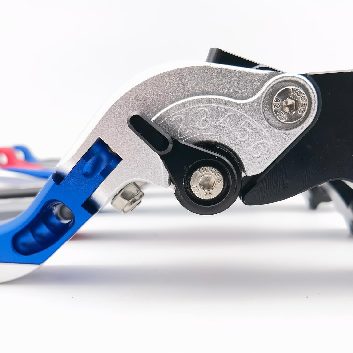 Leve freno e frizione pieghevoli compatibili con BMW G310R 2017-2023, maniglie regolabili ed estensibili (blu, nero, blu, G310R 2021-2023)