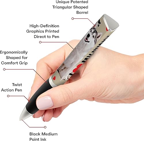 Miniatura 6 de ANINKABOVE I Love My Dog - Bolígrafo de 3 lados, perfecto para amantes de los perros y padres, bonitos suministros escolares