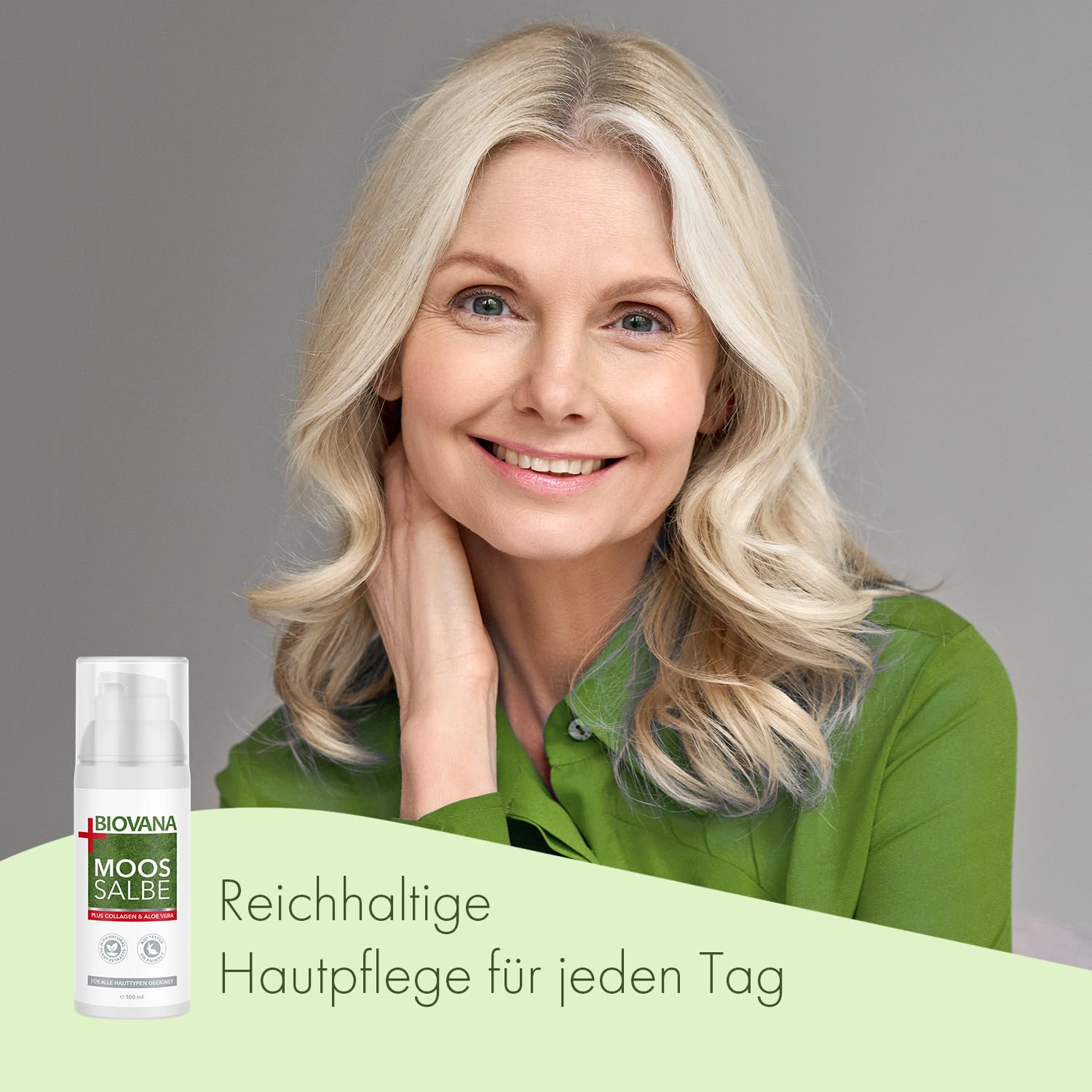 Moossalbe Plus | mit reichhaltigen Pflegestoffen | für jeden Hauttyp | Inhalt 100 ml