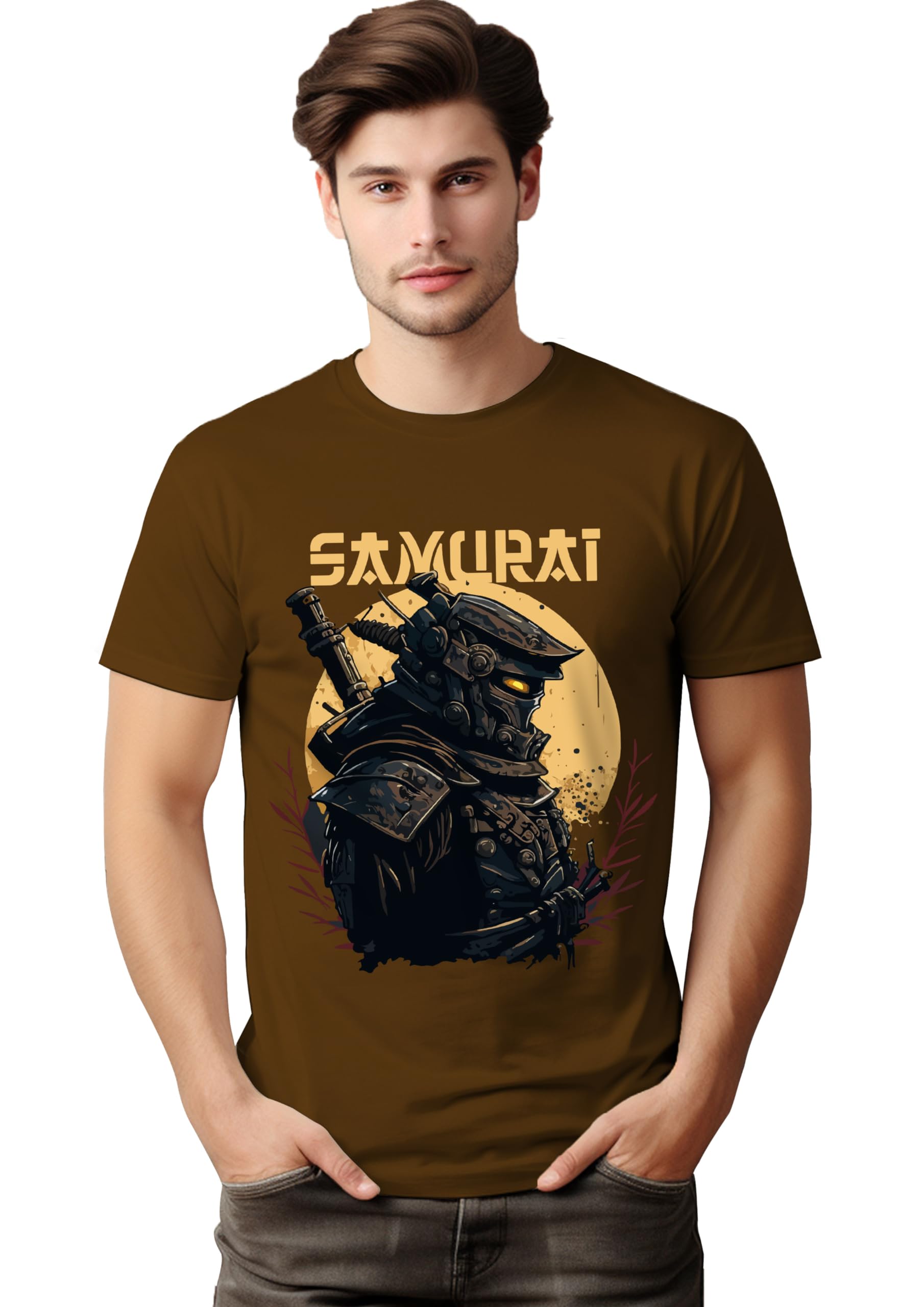 Samurai Half Sleeve Pure Cotton T Shirt