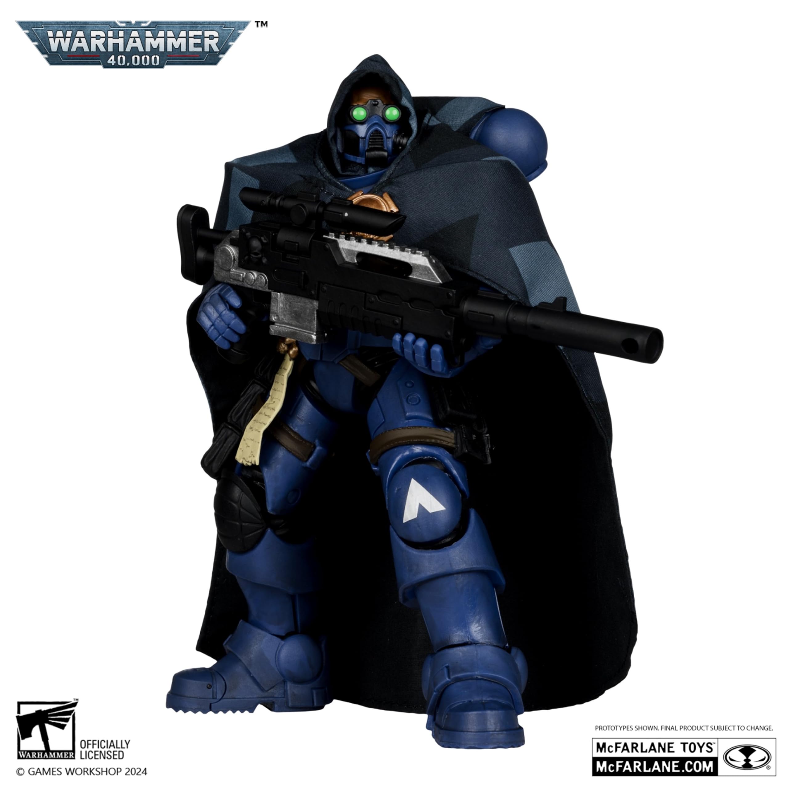 Bizak McFarlane Figura Space Marine Eliminato di Warhammer 40000, Videogioco Online, Scultura per dipingere articolata da 18 cm, Accessori e Base espositiva, (64380963)