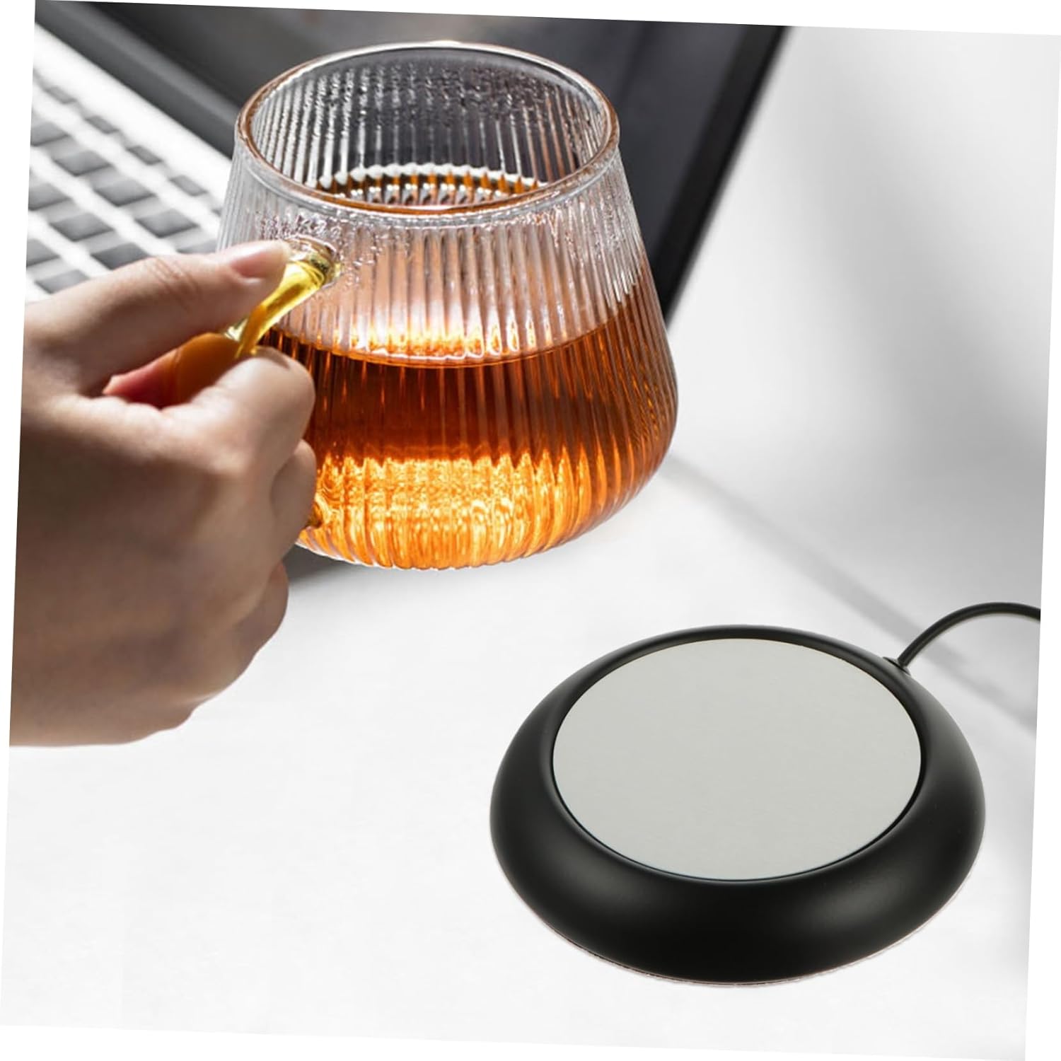 USB Heating for Tea Insulation Pad for Warm Drinks Compact Design for Home Office Material for Use for Mugs Cups
