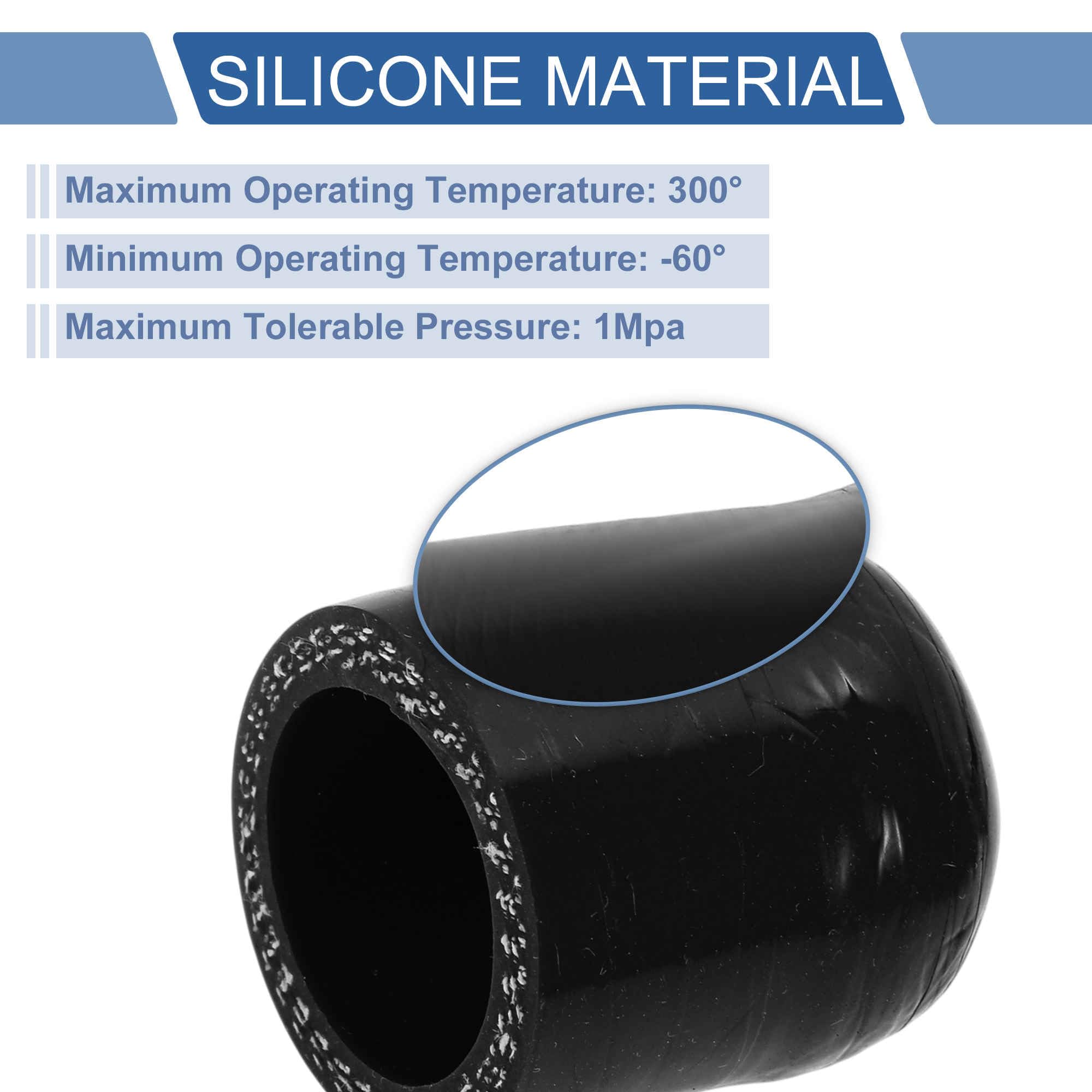 ACROPIX 1 pollice 25mm ID Gomma di Silicone Tubo Tappo Terminale 3 strati Poliestere per Liquido di Raffreddamento Turbo Bypass Valvola Vuoto 30mm Nero