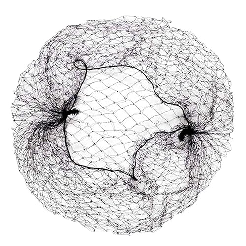 OMORFIEER Redes de pelo para moños para ballet, red de pelo para peluca, 20 piezas de 20 pulgadas, color negro