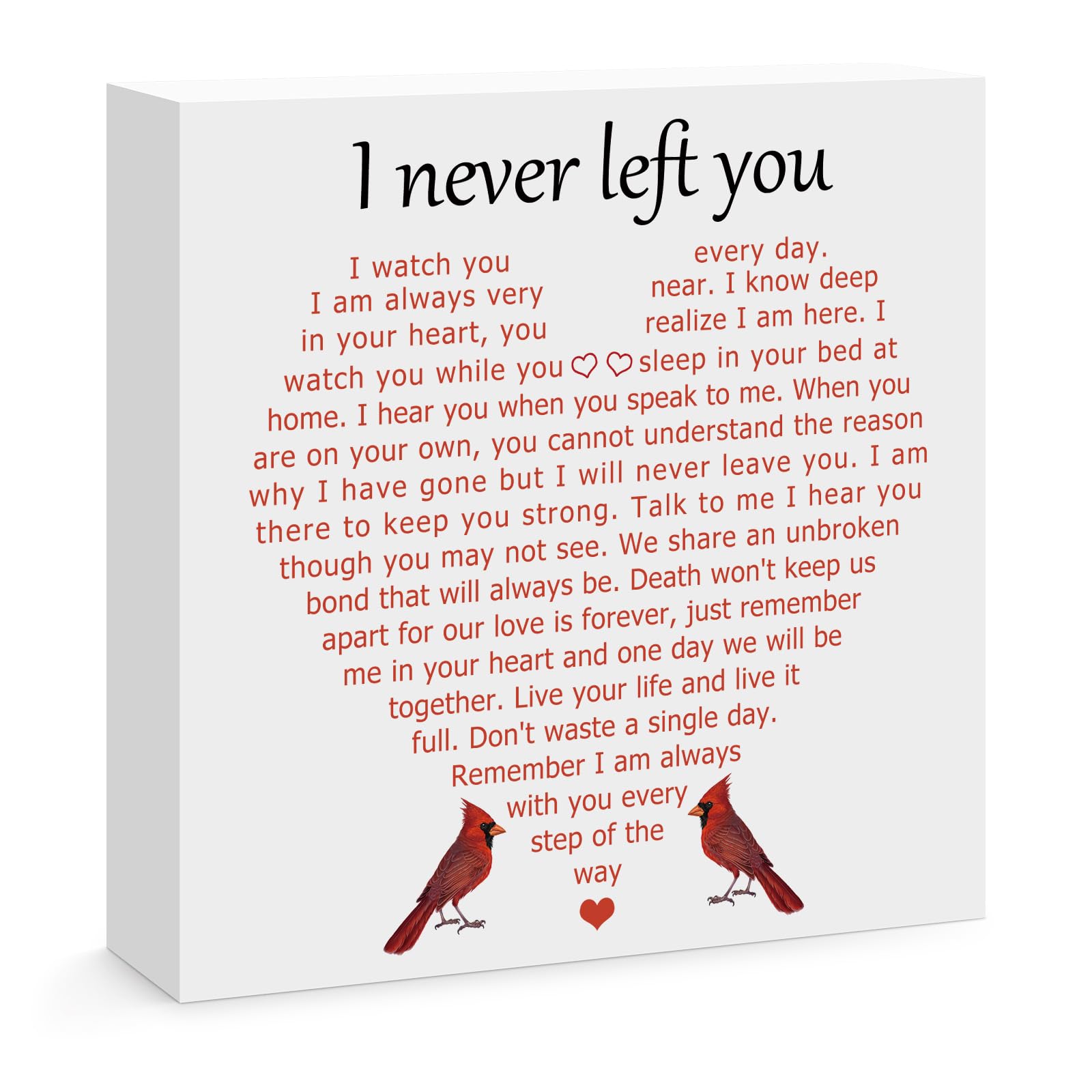 Sympathy Gifts for Loss of Loved Memorial Wooden Block Sign Funeral Condolence Gift In Loving Memory of Loved Desk Decor Table Decor Bereavement Remembrance Gift Idea