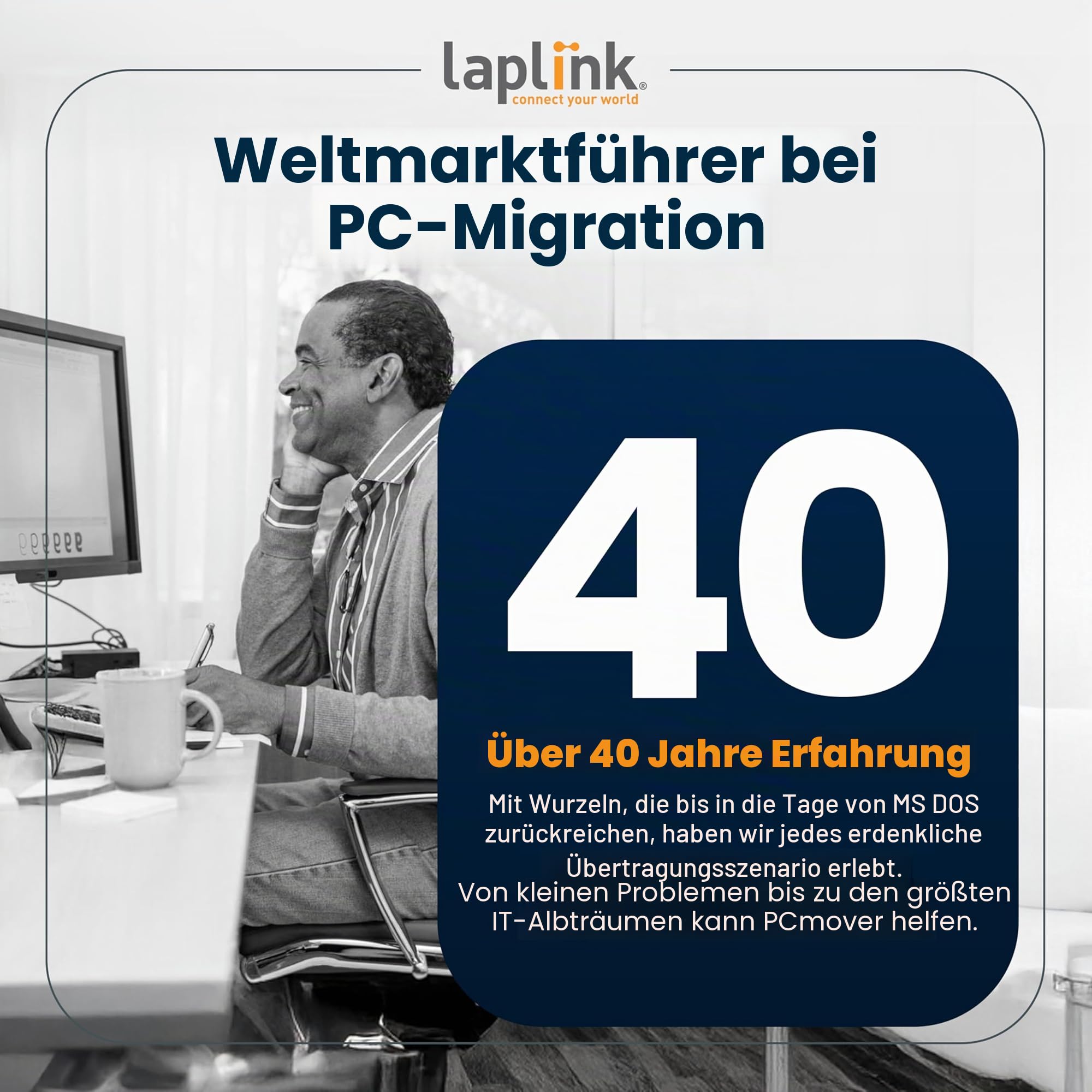 LAPLINK USB 3.0 Super Speed Kabel – 5 Gbit Transferkabel für PCmover, 5.000 Mbit USB 3.0 Kabel, Datenkabel, USB Port, Typ A Stecker, 1.80 m - 1 STK
