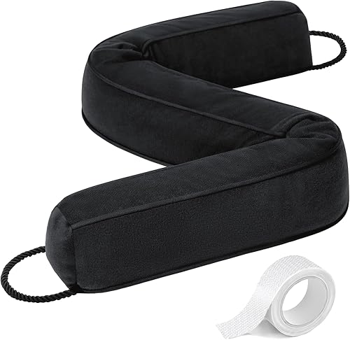 Comfyanno Tope con peso de 36 pulgadas para debajo de la puerta, se adapta a la parte delantera, dormitorio, puerta interior, fácil de instalar,