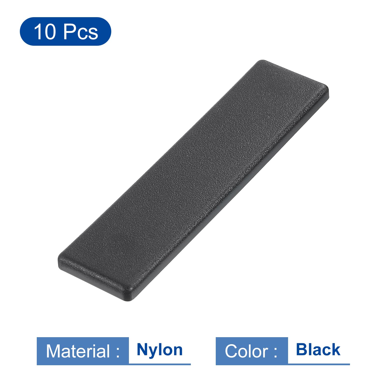 QUARKZMAN 10 sztuk 20 x 80 mm nylonowy wytłaczany korek blokujący profil aluminiowy do T-Slot 2080 Europejski standardowy korek do wózka stojak na akwarium stojak na półki czarny