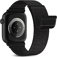 Higgs Nylon Bracelets Compatible avec Bracelet Apple Watch 44mm 42mm 45mm Ultra 3/2/1 49mm 46mm 38mm 40mm 41mm Homme Femme, Elastique Sport Strap pour iwatch Series SE 11 10 9 8 7 6 5 4 3 2 1