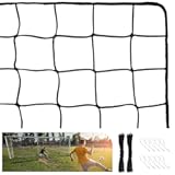 Soccer Net for Backyard&comma; Open Goal Soccer Nets for Kids&comma; Sports Netting for Football Practice Training&sol;Basketball&sol;HockeyTennis&sol;Backstop Accessories 15x20ft &lpar;Installation Rope Included&rpar;