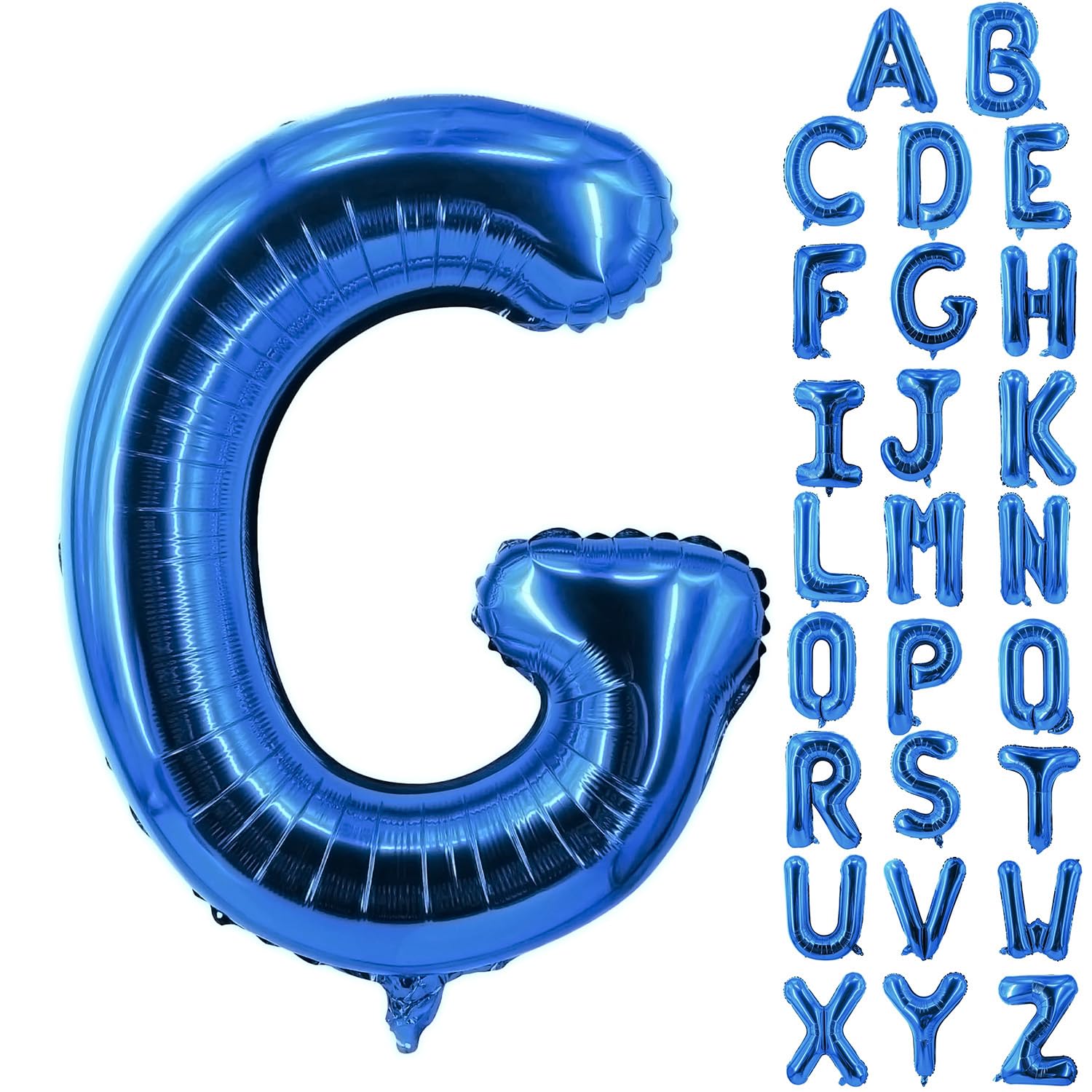 Letter Balloons 40 Inch Blue Giant Alphabet Balloons Letter G