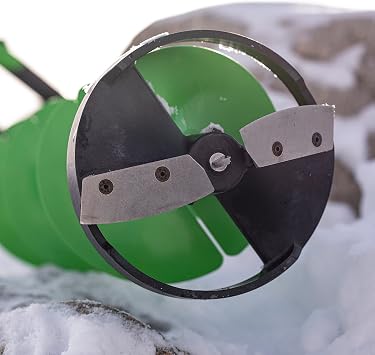 ION Alpha Plus Electric Ice Fishing Auger, Gen 3, 40V Lithium-ion, Composite, Green