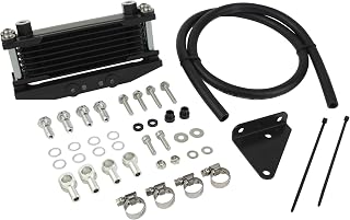 シフトアップ(SHIFT UP) バイク用品 オイルクーラーキット シフトアップ オリジナル オイルクーラー コア 8段 シリンダーヘッドマウント GROM(13-20)JC61/JC75 ※オイル取り出し付シリンダー装着車向け ブラックコア/ガンメタパイプ 260147-69