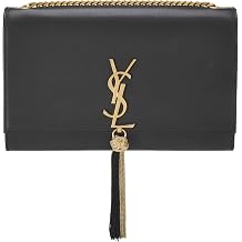 YSL, Pre-loved Black Calfskin Kate Tassel Medium, Black