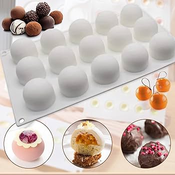 WishesMar 2 Stuks Siliconen Chocolade Vormen Ovale Donuts Vorm Anti-aanbak Bonbonvorm Chocoladevorm Bakvorm 3D Snoep Vormen voor Plezier in het Creëren van een Keuken