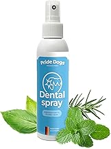 PRIDE DOGS Organic Herbal Based Dental Spray for Dogs & Cats - 100% Natural Tartar Remover - Brush-Free Teeth Cleaning Prevents Plaque & Provides Fresh Breath - 150 ml