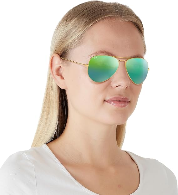 Ray-Ban Unisex RB3025 Aviator Sunglasses 55mm