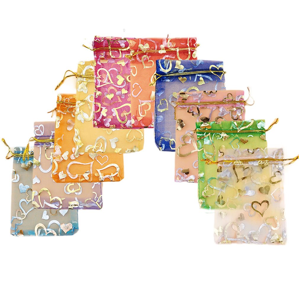 Fat-Catz-Copy-Catz Various 25X Organza Jewellery Wedding Favour Gift Bag Pouches 7Cm X 7Cm