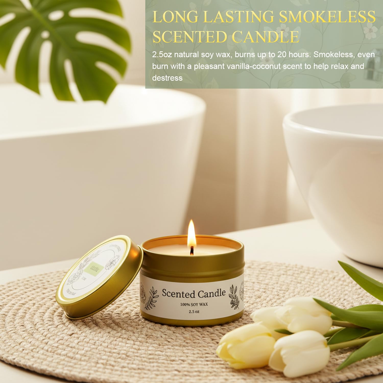 8 Pcs Gift Baskets for Women, Birthday, Self Care, Thank You, Get Well Soon, Unique Spa Gifts Set for Mom, Her, Sister, Wife, Friends, Christmas, Small Woven Basket with Gift Bags (Sage Green)