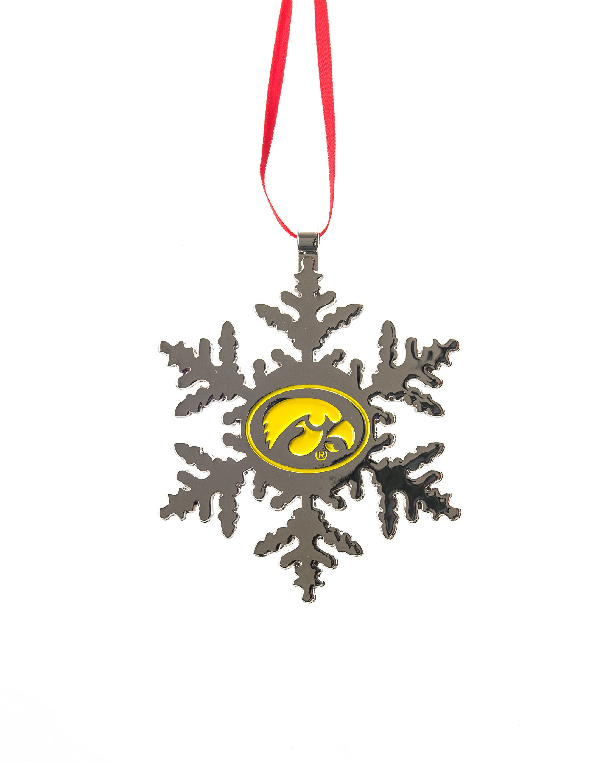 Iowa Hawkeyes Snowflake Christmas Ornament