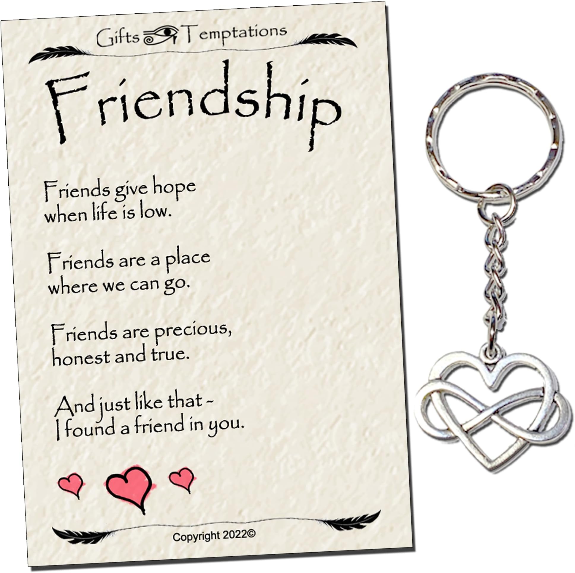 Friend Gifts for Women Girls, Friend Keyring Friendship Gifts Key Chains for Ladies Birthday Gifts for Her Graduation Gift Keychain for Christmas Gifts Teens Girls