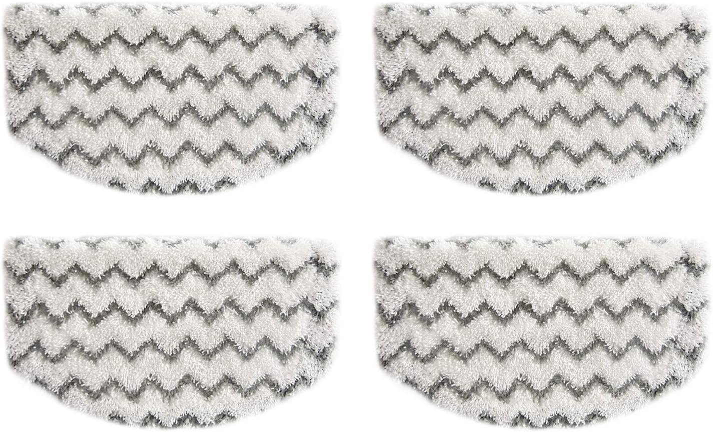 4 Pack 1940 Steam Mop Pads for Bissell PowerFresh Steam Mop 1806 1544 1440 2075A 2685A Series, Model 19402 19404 19408 1940a 1940q 1940t B0006 B0017 Replacement Parts, Microfiber Washable, Reusable